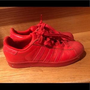 Mens Adidas Red Sneakers